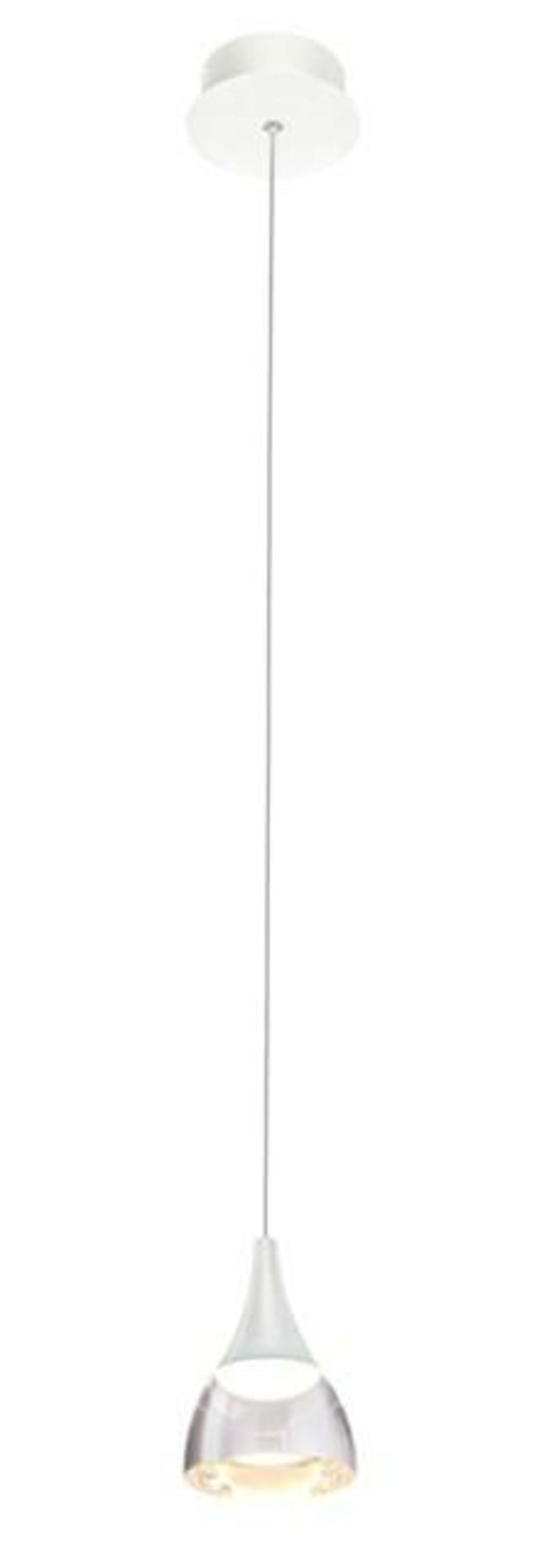LED Závěsné svítidlo AZzardo Dalmatia 1 white AZ2909 5W 300lm 3000K IP20 12cm bílé