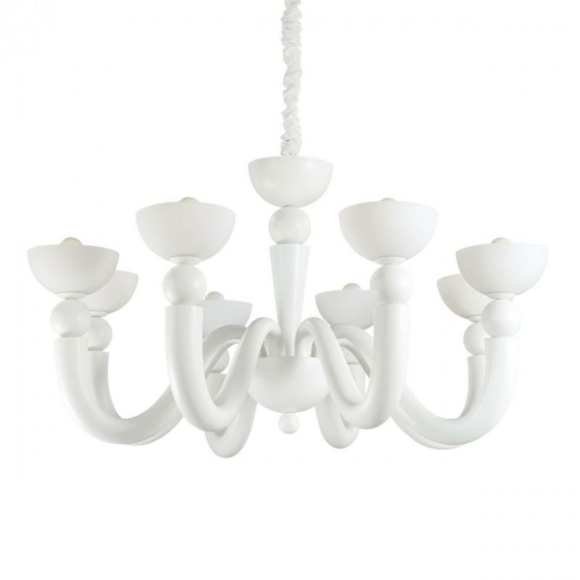 Závěsné svítidlo Ideal Lux Bon Bon SP8 bianco 094007 bílé 95,5cm  