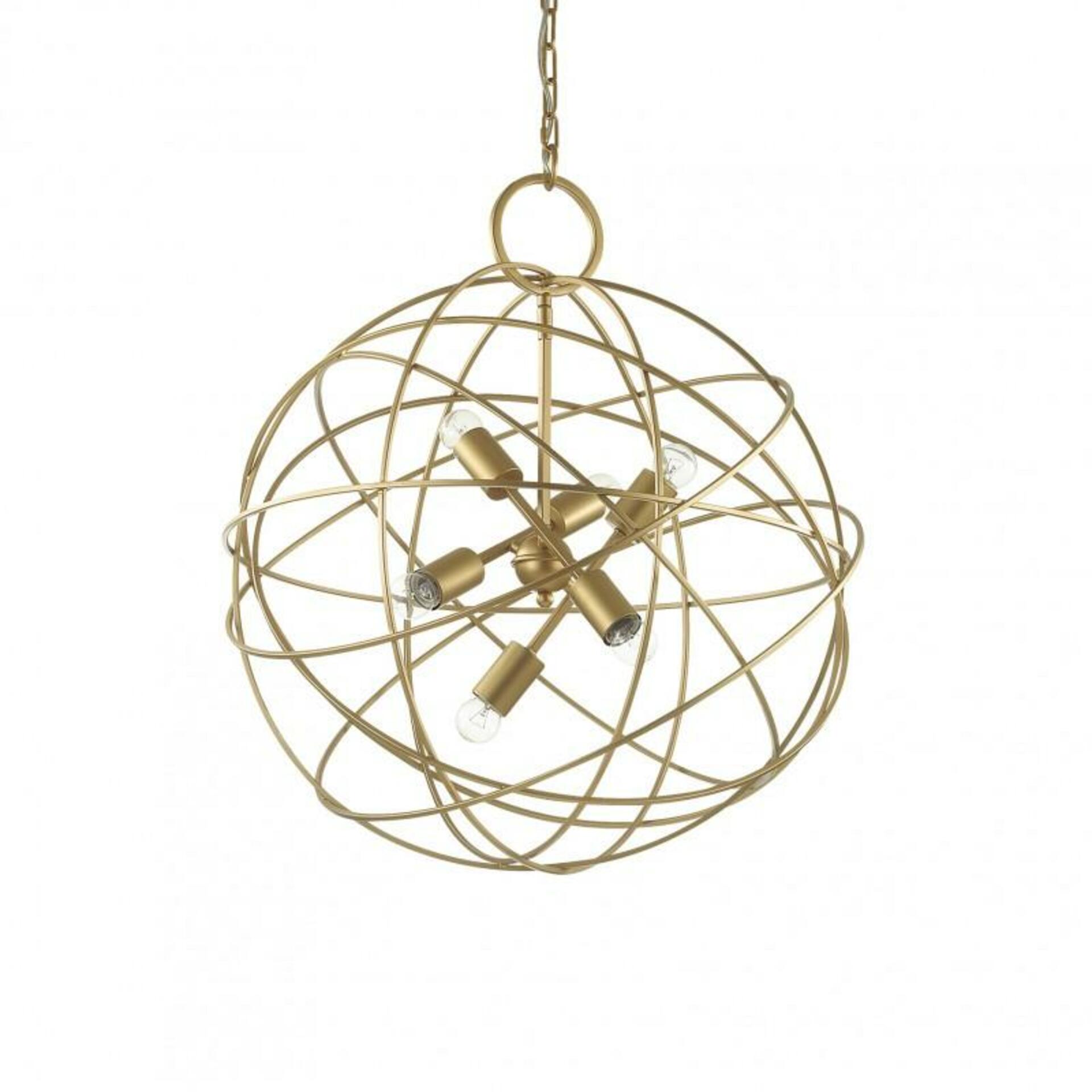 Závěsné svítidlo Ideal Lux Konse SP6 oro 156026 zlaté 60cm