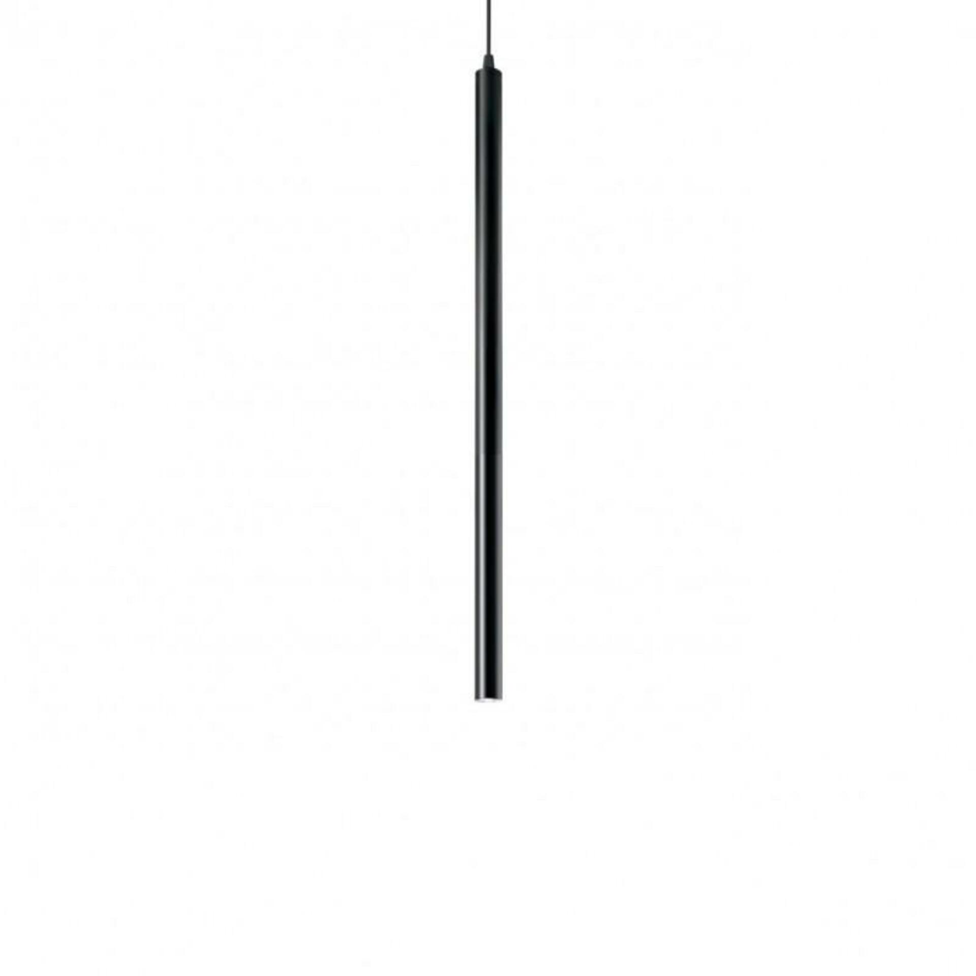 LED Závěsné svítidlo Ideal Lux Ultrathin SP1 small nero 156699 černé 40cm