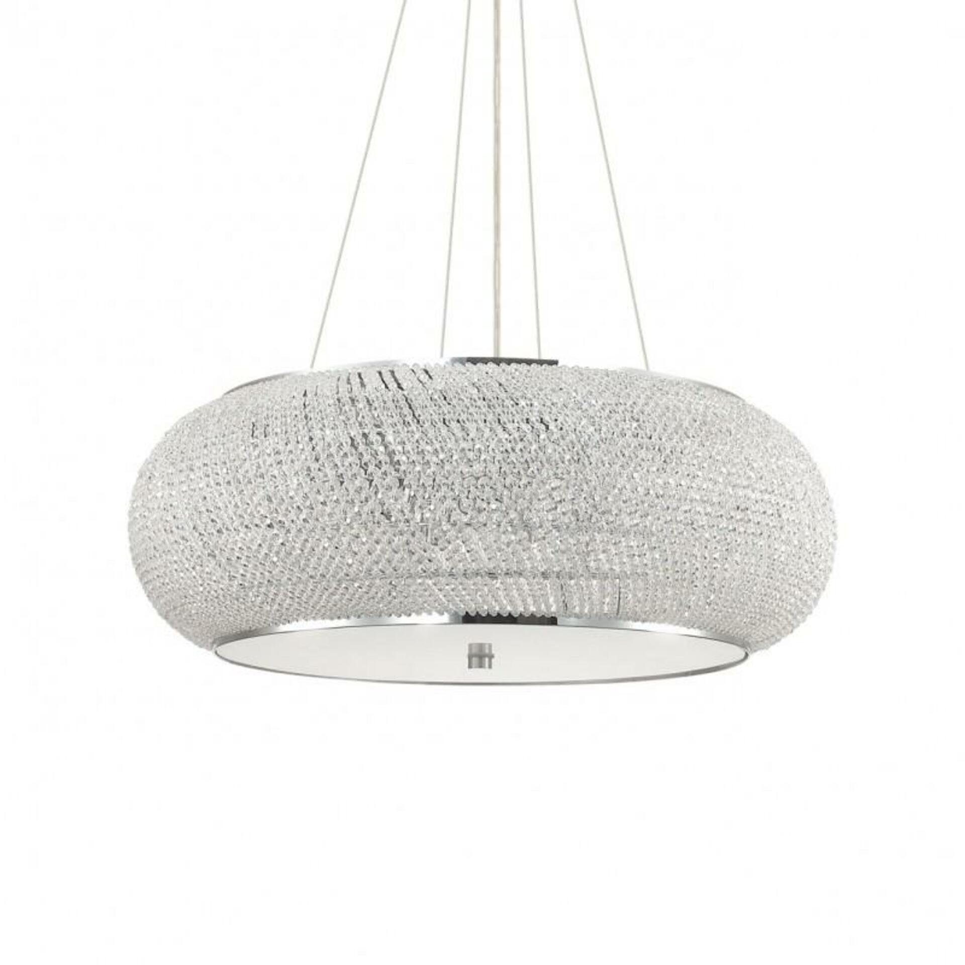 Závěsné svítidlo Ideal Lux Pasha SP14 cromo 164977 E14 14x40W 65cm chromové