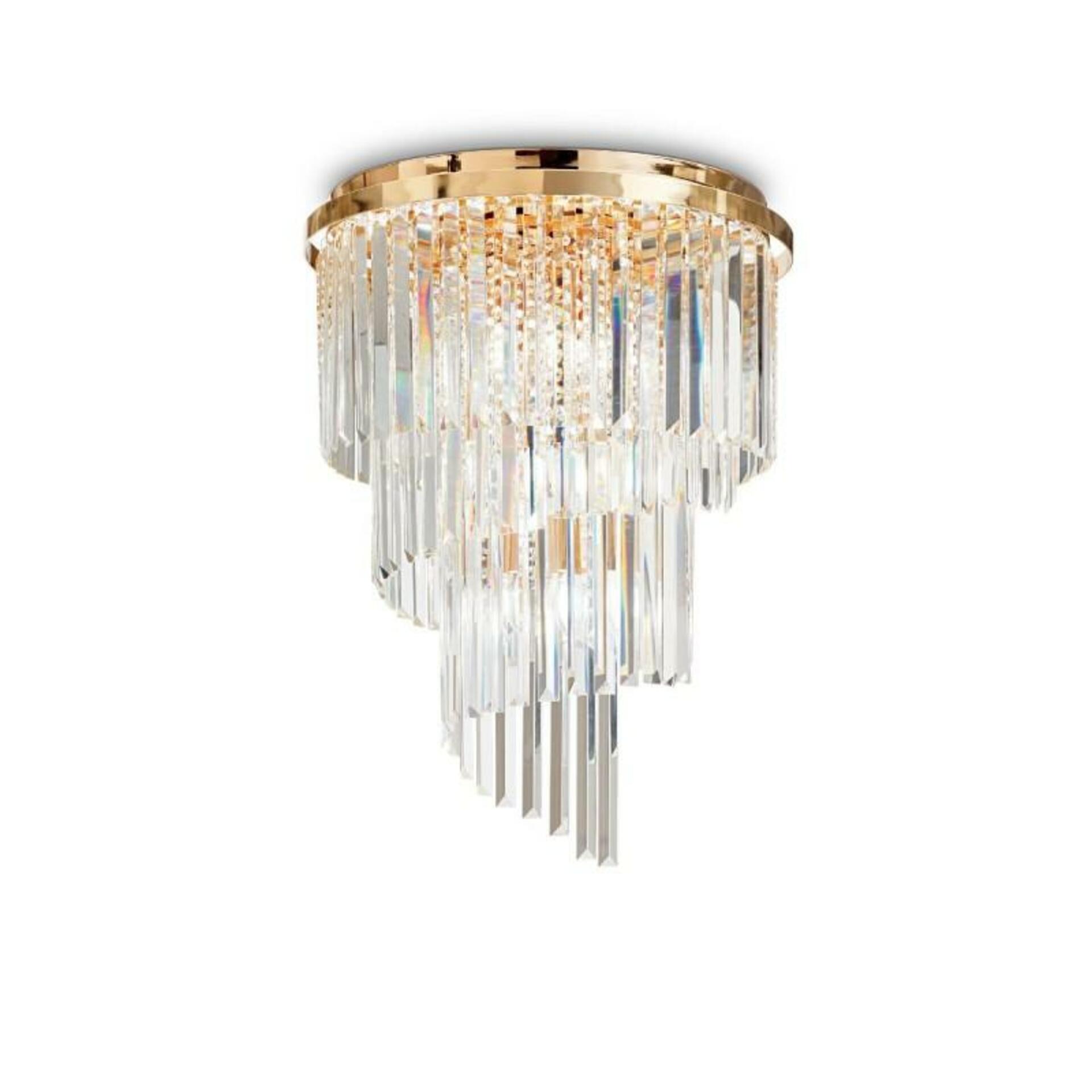 Stropní svítidlo Ideal Lux Carlton PL12 oro 213507 E14 12x40W 50cm zlaté