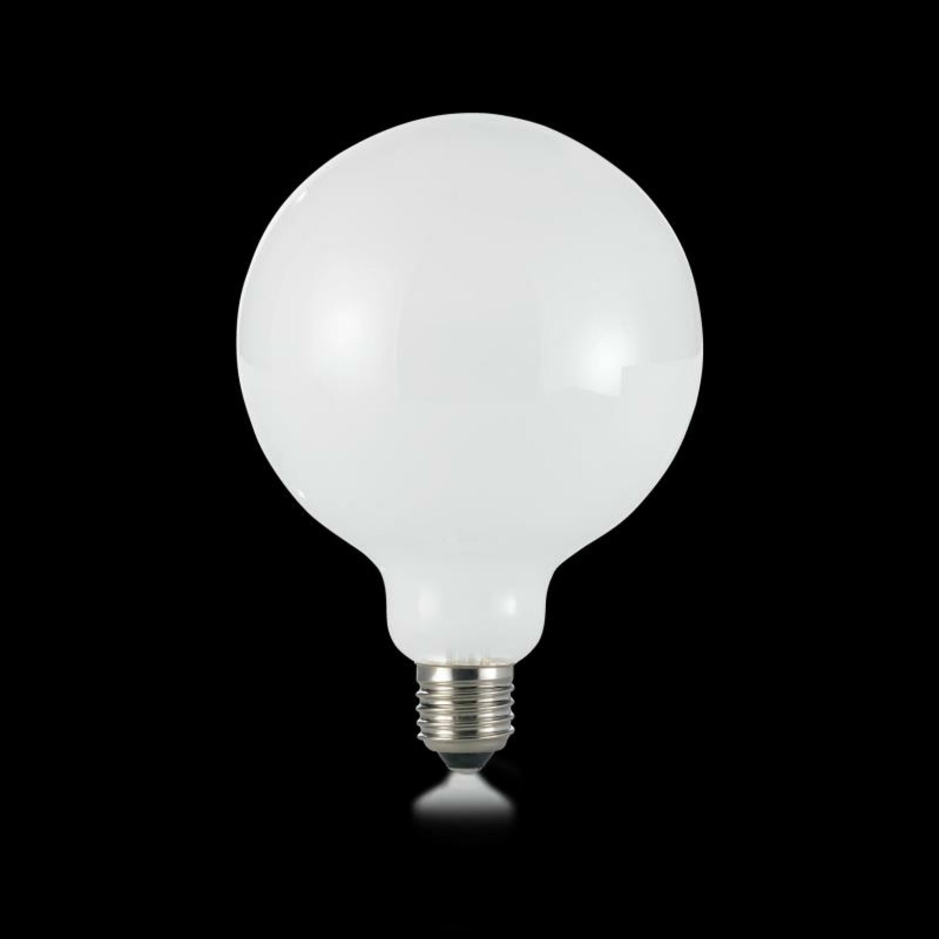 LED žárovka Ideal Lux Globo D125 Bianco 253435 E27 8W 760lm 4000K bílá