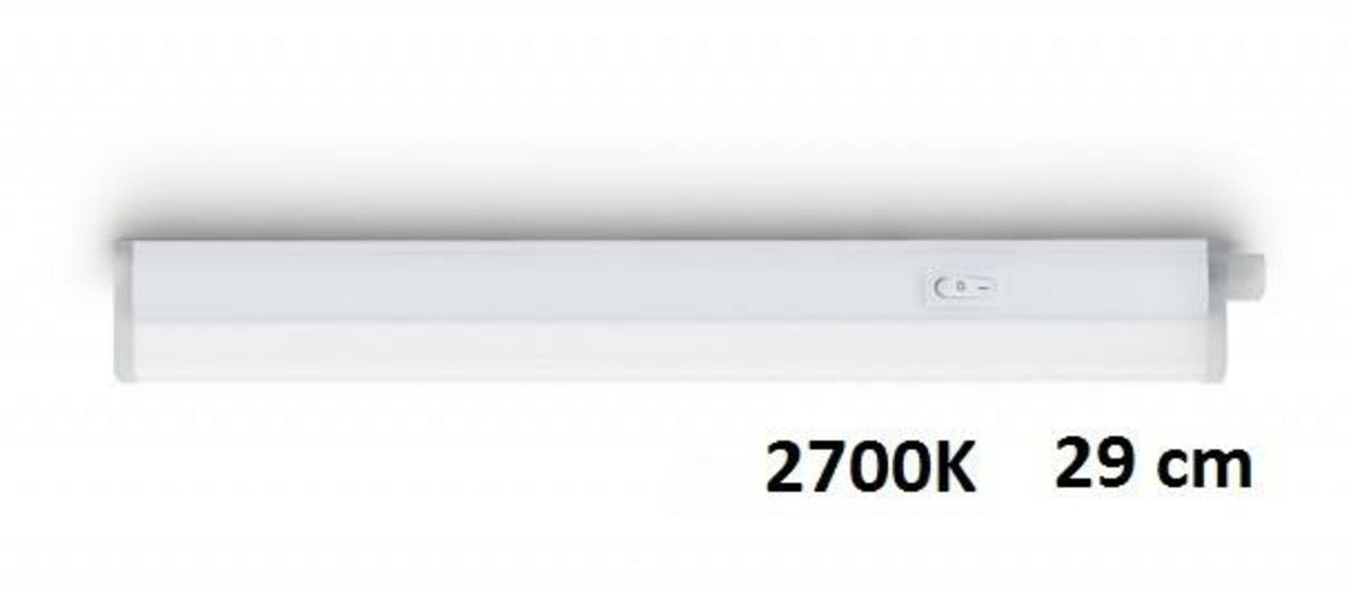 LED nástěnné lineární svítidlo Philips Linear 31232/31/P0 2700K bílé, 29 cm