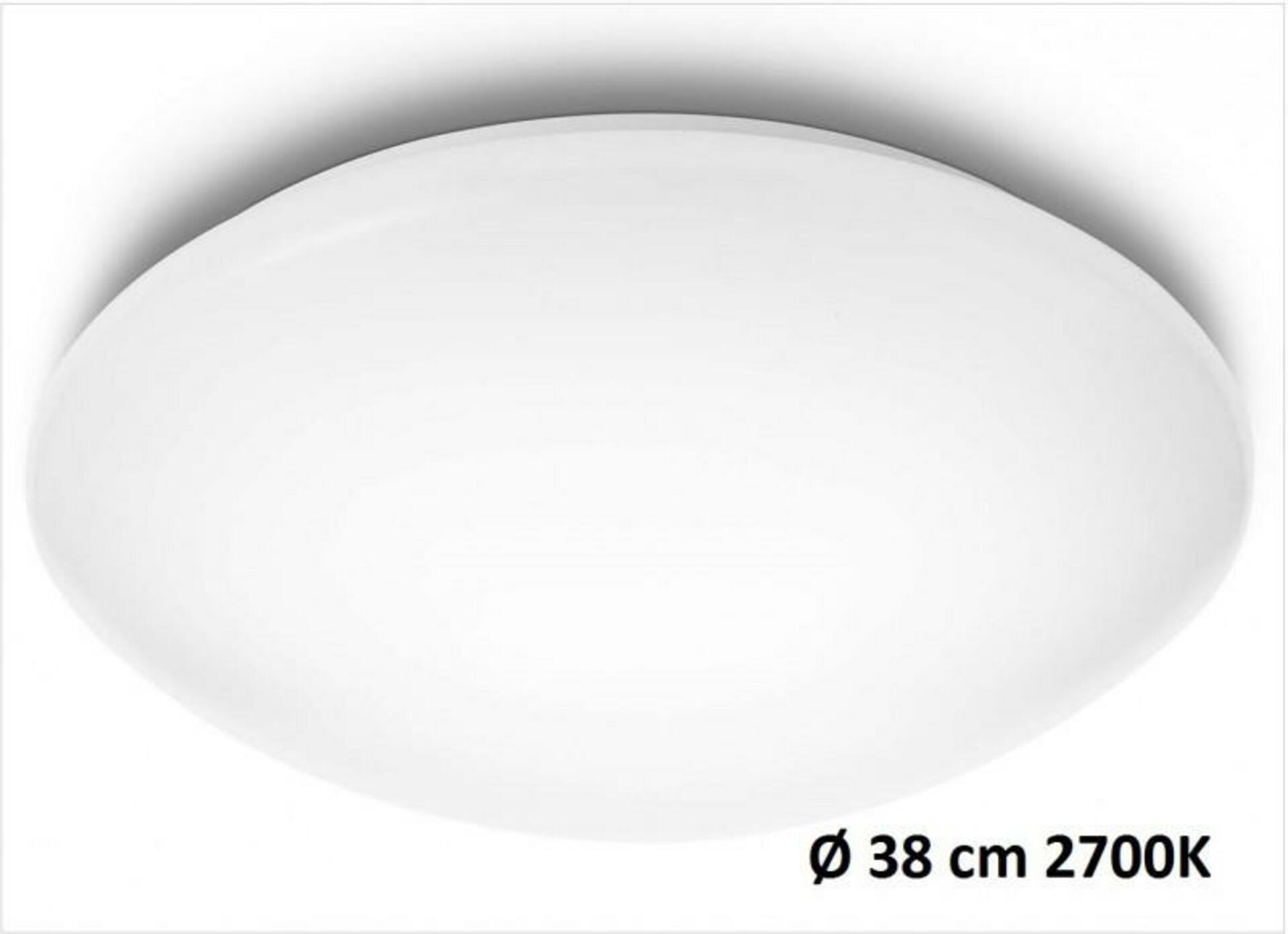 LED Stropní svítidlo Philips Suede 31802/31/EO bílé 2700K 38cm