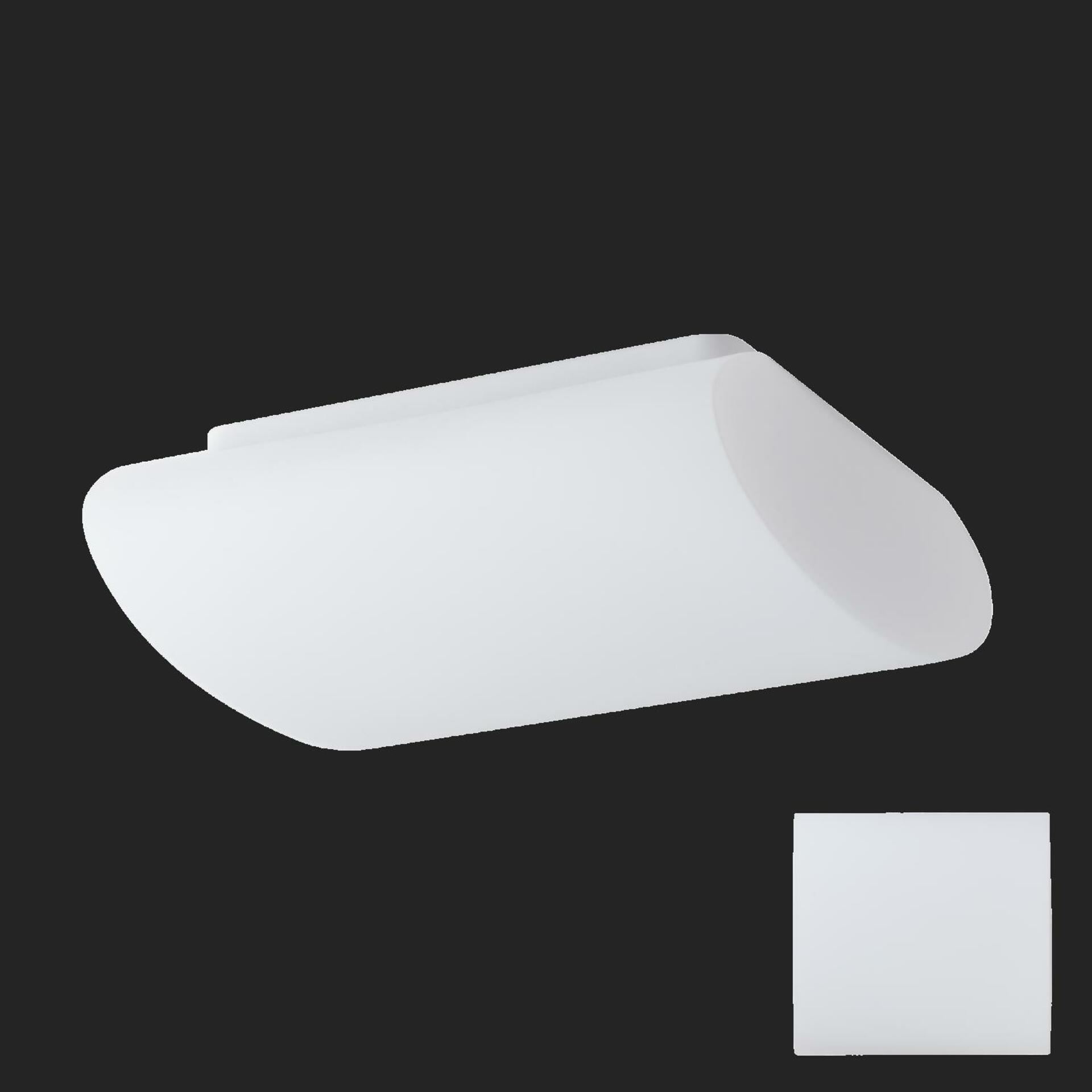 Levně OSMONT 46668 ALTAIR 1S stropní/nástěnné skleněné svítidlo bílá IP41 2x40W E27