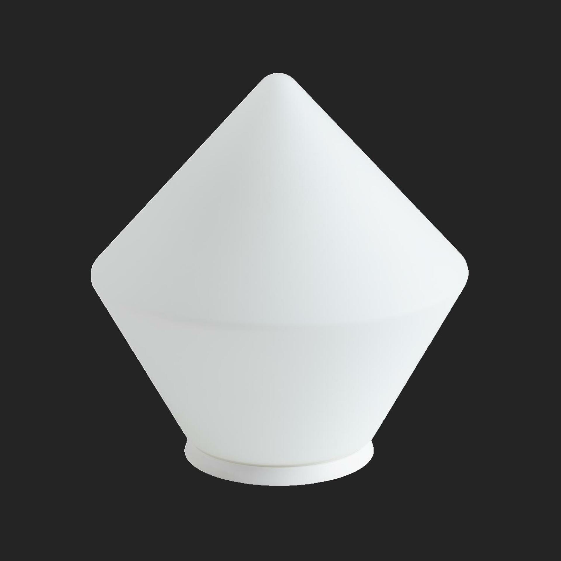 OSMONT 50550 ALYA stolní skleněná lampa bílá IP40 40W E27