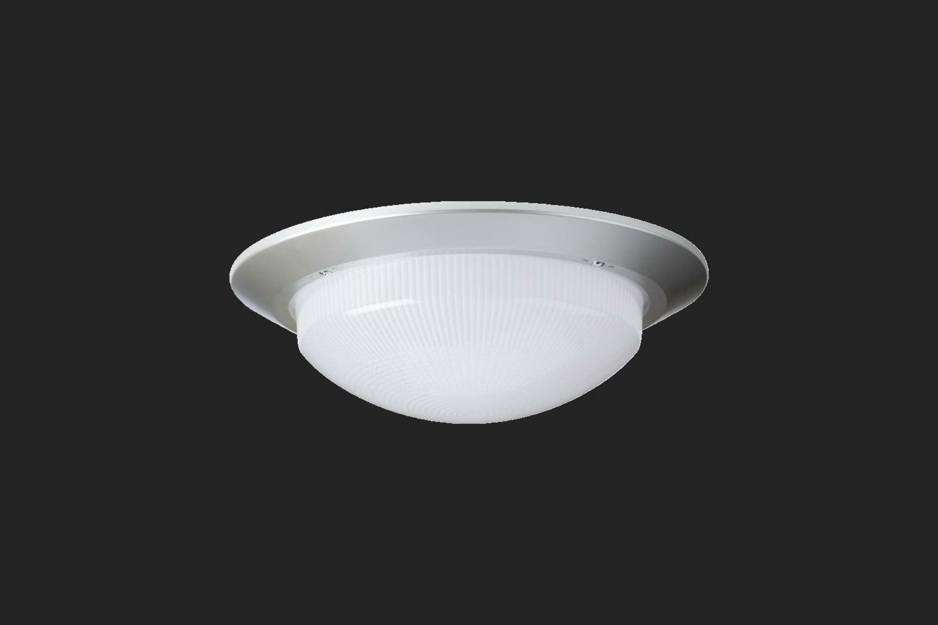 OSMONT 57252 ELEKTRA 6 stropní/nástěnné průmyslové plastové svítidlo stříbrná / bílá IP65 3000 K 9W LED HF