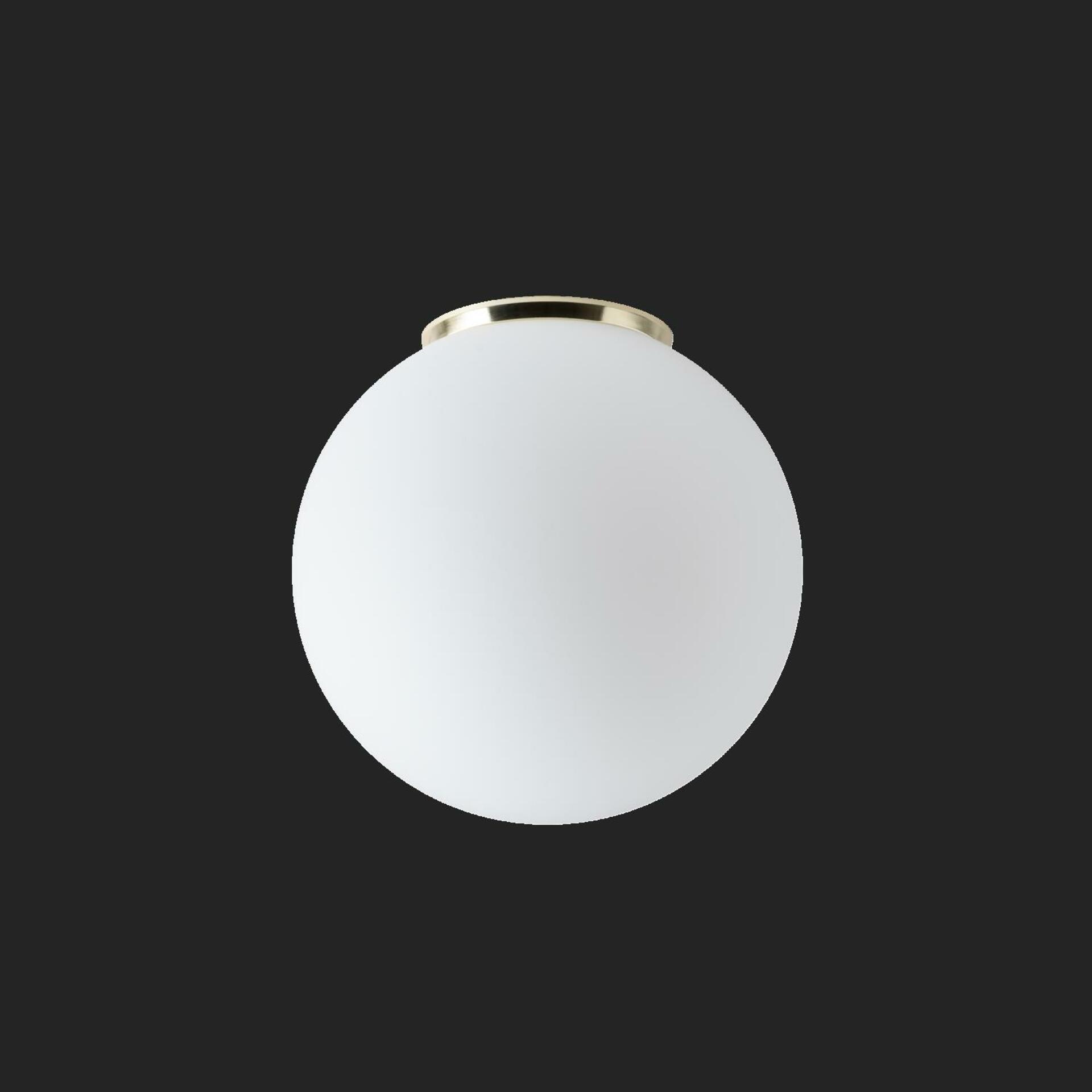 OSMONT 61239 STYX 3 stropní/nástěnné skleněné svítidlo mosaz leštěná / bílá IP65 3000 K 20W LED DALI