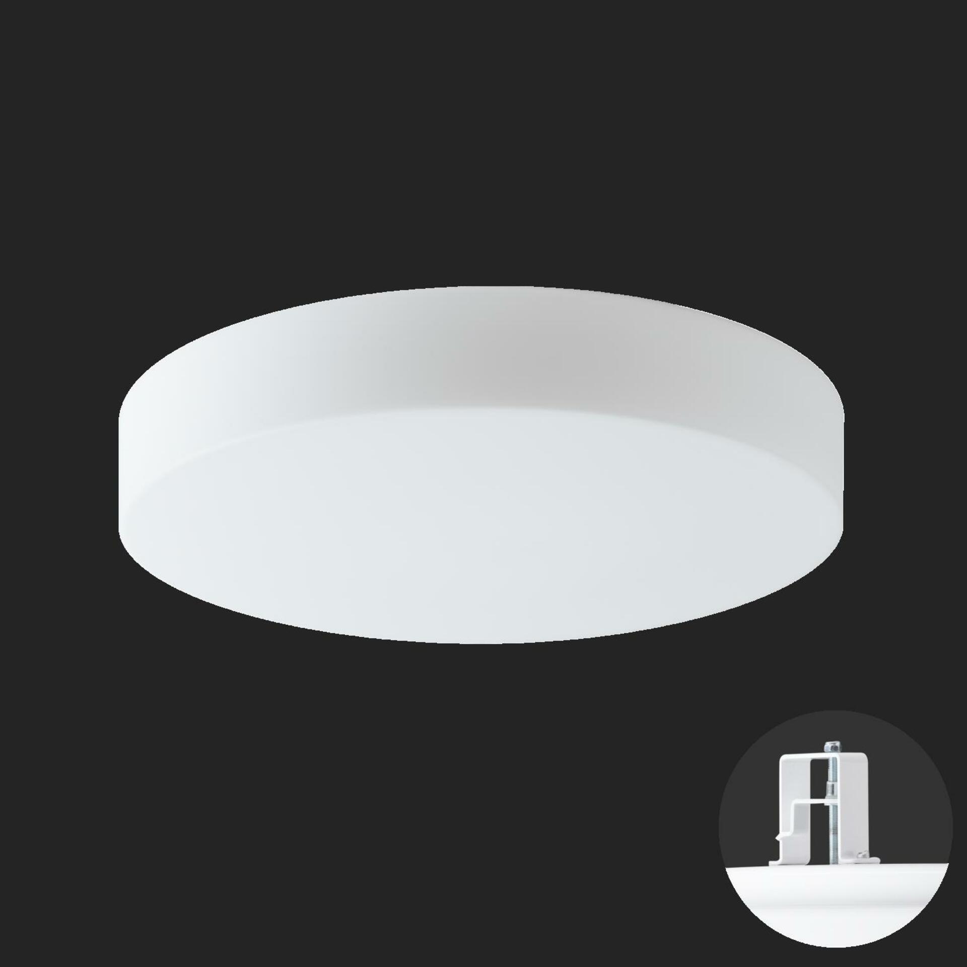 OSMONT 63147 ELSA V4 stropní/nástěnné skleněné polovestavné svítidlo bílá IP44 2700-6500 K 29W LED