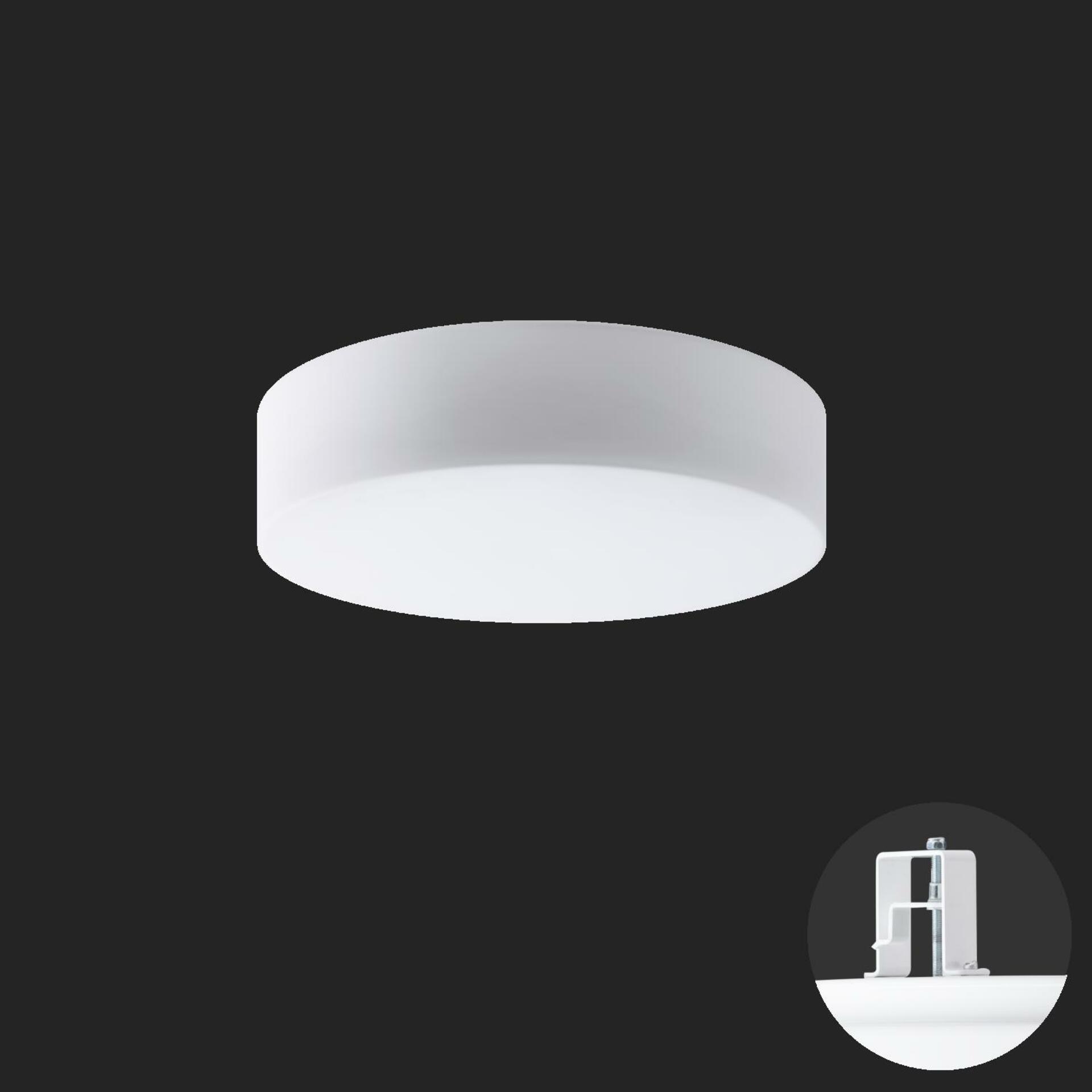 OSMONT 63150 ERIS V3 stropní/nástěnné skleněné polovestavné svítidlo bílá IP44 2700-6500 K 32W LED