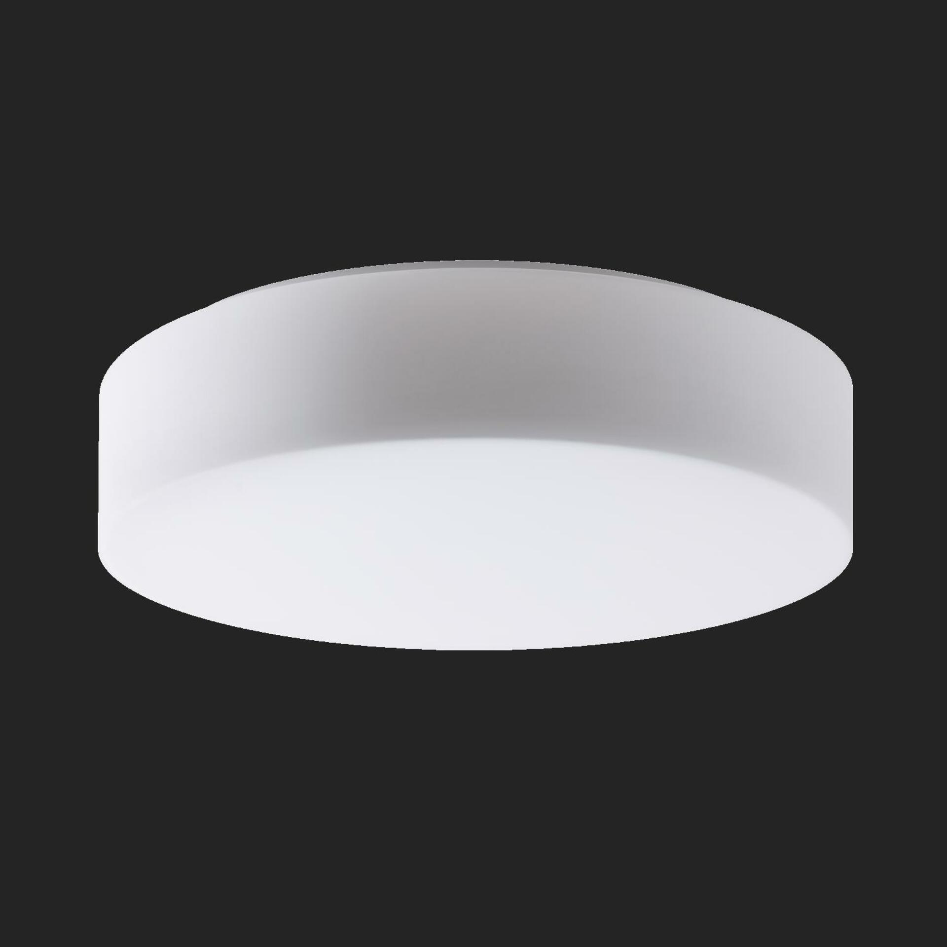 OSMONT 67049 ERIS 4 stropní/nástěnné skleněné svítidlo bílá IP43 3000 K 35W LED nouzové kombinované 3 h