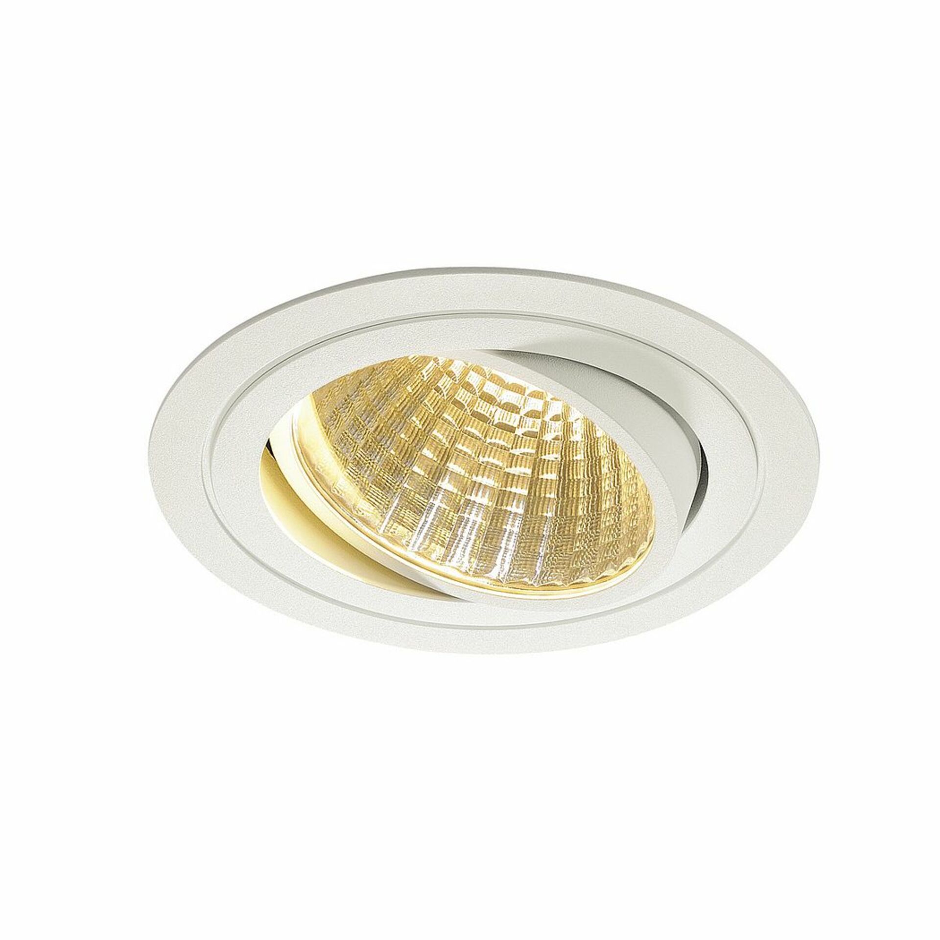 SLV BIG WHITE SADA NEW TRIA 1, vestavné svítidlo, jedna žárovka, LED, 2700K, kulaté, bílé, 30°, 29 W