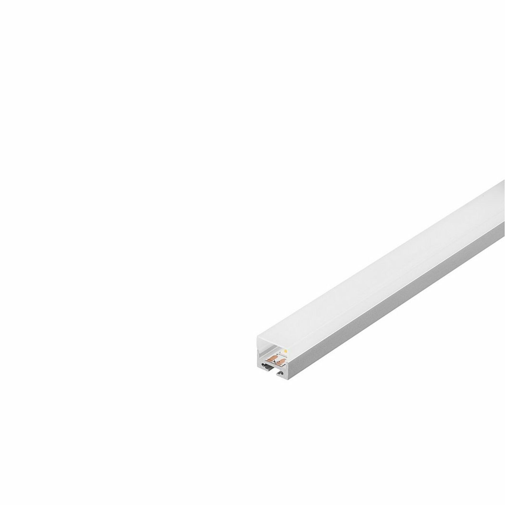 SLV BIG WHITE GLENOS, profesionální profil 2020, eloxovaný hliník, 1 m, s bílým krytem 213434