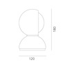 Artemide stolní lampa Eclisse Orange E14 5W 220-240V