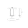 Artemide stolní LED lampa Tempio 14 W 3000K stmívatelná bronz