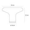 Artemide stolní lampa Lesbo E27 stmívatelná