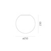 Artemide nástěnné/stropní svítidlo Dioscuri 25 E27 12W 220-240V