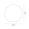 Artemide stolní lampa Dioscuri 35 E27 max 21 W stmívatelná
