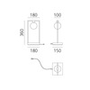 Artemide stolní LED svítidlo Curiosity 36 1,7 W 3000K stmívatelné bateriové
