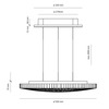 Artemide závěsné svítidlo Calipso 50 W 220-240 V 2700K stmívatelné