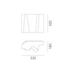 Artemide nástěnné svítidlo Logico Wall Silk, E27, 2x max 12 W, 220-240 V