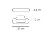 Artemide nástěnné svítidlo Talo HALO 11 W R7s 220-240 V bílá