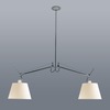 Artemide závěsné svítidlo Tolomeo Basculante Due Bracci E27 max 2x21 W bez stínítka