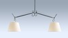 Artemide závěsné svítidlo Tolomeo Basculante Due Bracci E27 max 2x21 W bez stínítka