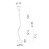 Artemide stojací LED lampa Pipe Floor 27 W 2700K stmívatelná