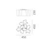 Artemide stropní svítidlo Logico Mini 3xE27 Silk 31,5 W 220-240 V
