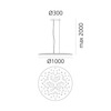 Artemide závěsné svítidlo Silent Field 2.0 75 W 3000K stmívatelné APP bílá