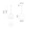 Artemide závěsné svítidlo Yanzi 10 W 220-240 V stmívatelné