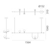 Artemide závěsné svítidlo Yanzi Suspension 1 26 W 220-240 V stmívatelné
