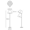 Artemide stojací lampa Choose Floor 24 W E27 bílá/chrom