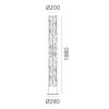 Artemide stojací lampa New Nature 43 W 2700K stmívatelná App