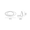 Artemide nástěnné svítidlo Cabildo LED 28 W 2700K stmívatelné
