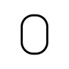 Artemide nástěnné LED svítidlo Alphabet of Light Number 0 32 W 3000K