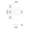 Artemide nástěnné svítidlo Alphabet of Light písmeno c 18 W 3000K