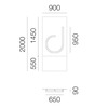 Artemide nástěnné LED svítidlo Alphabet of Light písmeno d 26 W 3000K