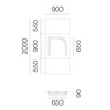 Artemide nástěnné LED svítidlo Alphabet of Light písmeno n 22 W 3000K