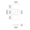 Artemide svítidlo Alphabet of Light písmeno z 28 W 3000K designové nástěnné