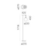 Artemide stojací lampa nh 22 Design Collection E27 max 15 W