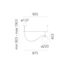 Artemide závěsné svítidlo nh S2 22 E27 Design Collection 13W 220-240V