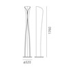 Artemide stojací LED lampa Cadmo 44 W 220-240 V 3000K stmívatelná