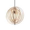 Závěsný lustr Ideal Lux Disco SP1 138275 imitace dřeva 50cm  