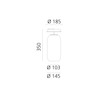 Artemide stropní svítidlo Gople Mini E14 max 6W Design Collection bílá