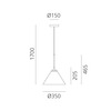 Artemide závěsné svítidlo Look at Me 35 20 W LED 3000K stmívatelné černé