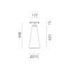 Artemide LED svítidlo Look at Me Cone Track 21 18 W 3000K pro lištový systém