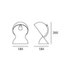 Artemide stolní lampa Dalù Black E14 max 6 W Design Collection